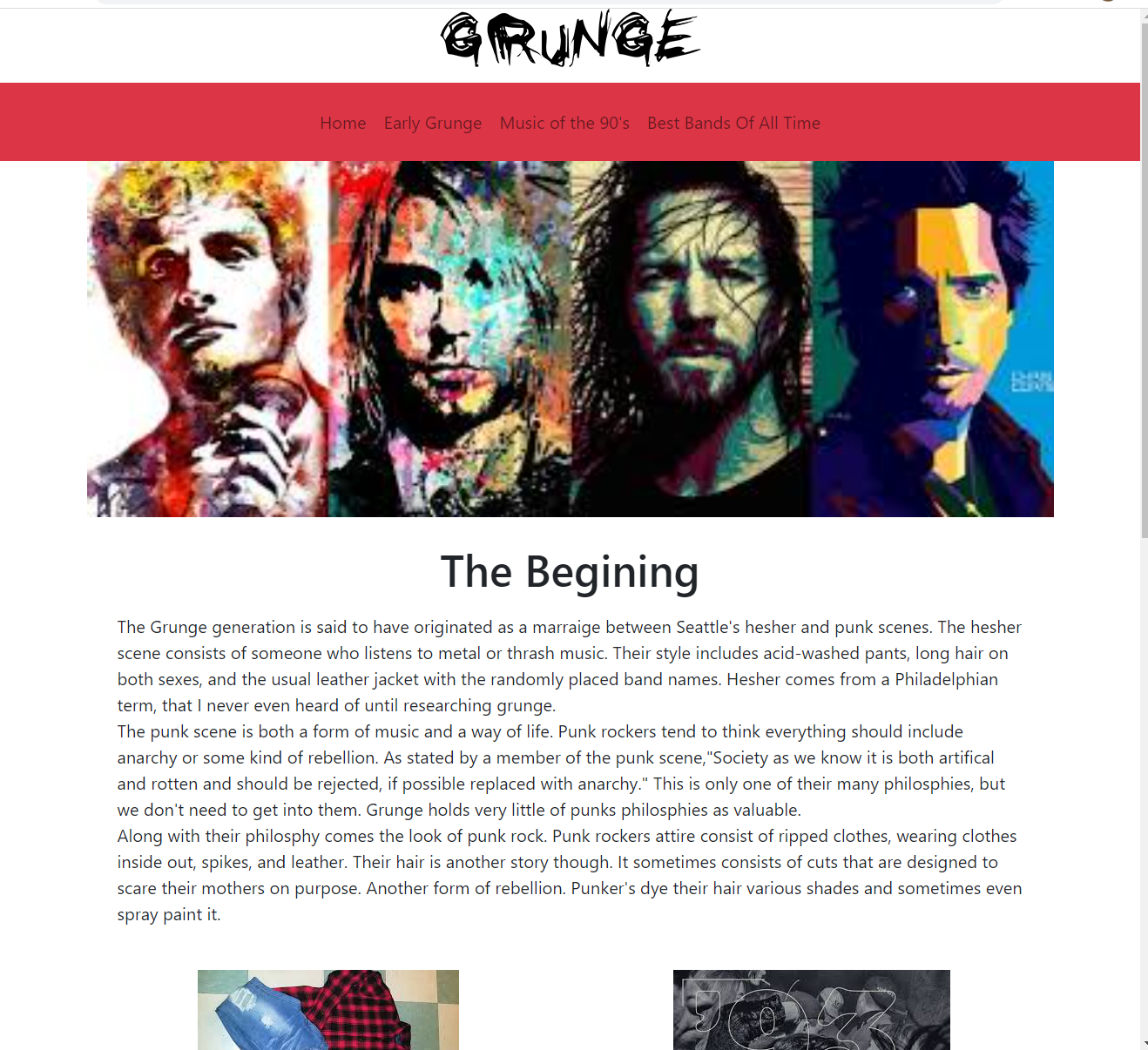 Home Screen Music Site